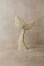 Wooden Hand carved Whale Fin - 39.2