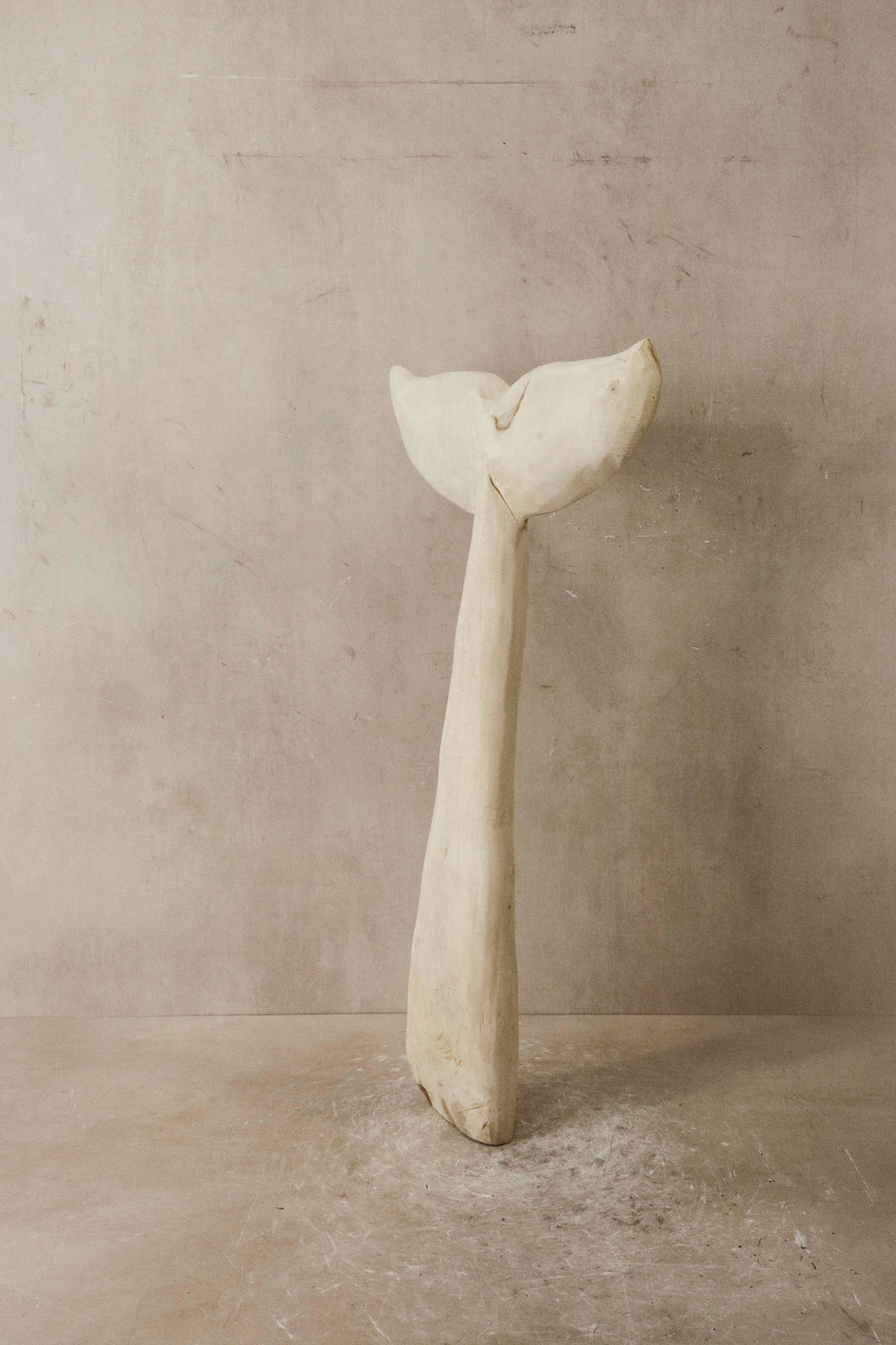 Wooden Hand carved Whale Fin - 39.3