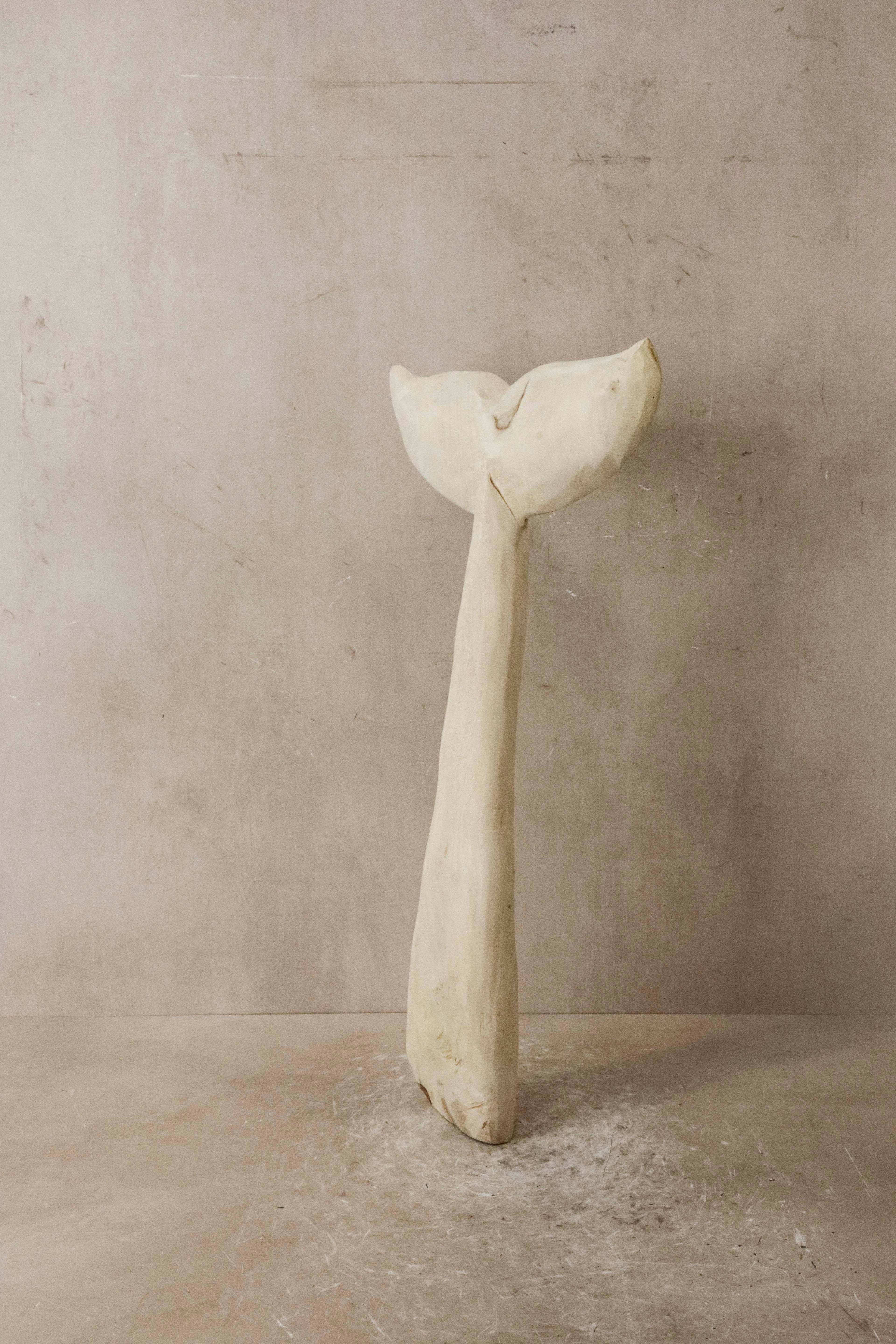Wooden Hand carved Whale Fin - 39.3