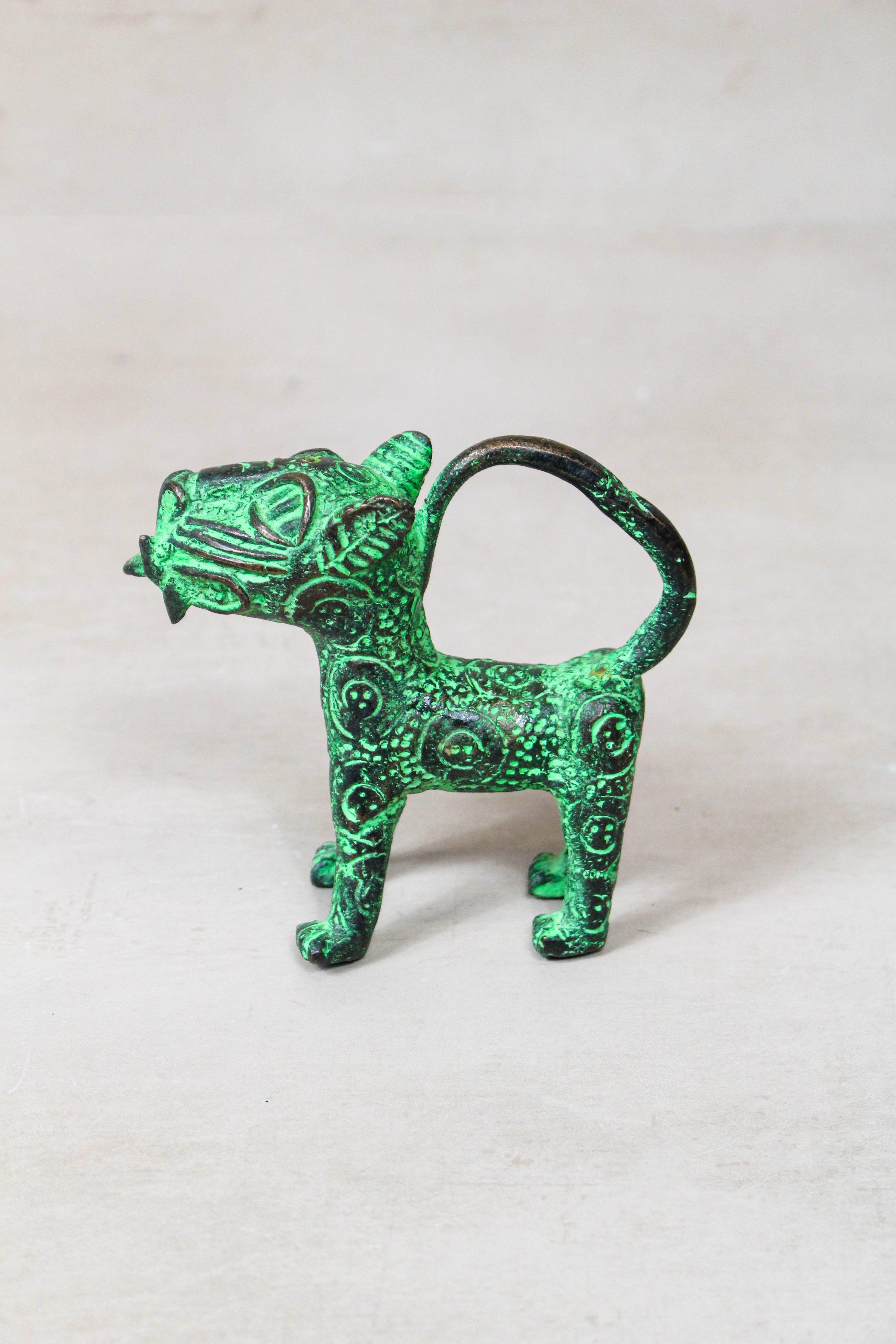 Benin Leopard sculpture - Bronze 56.22
