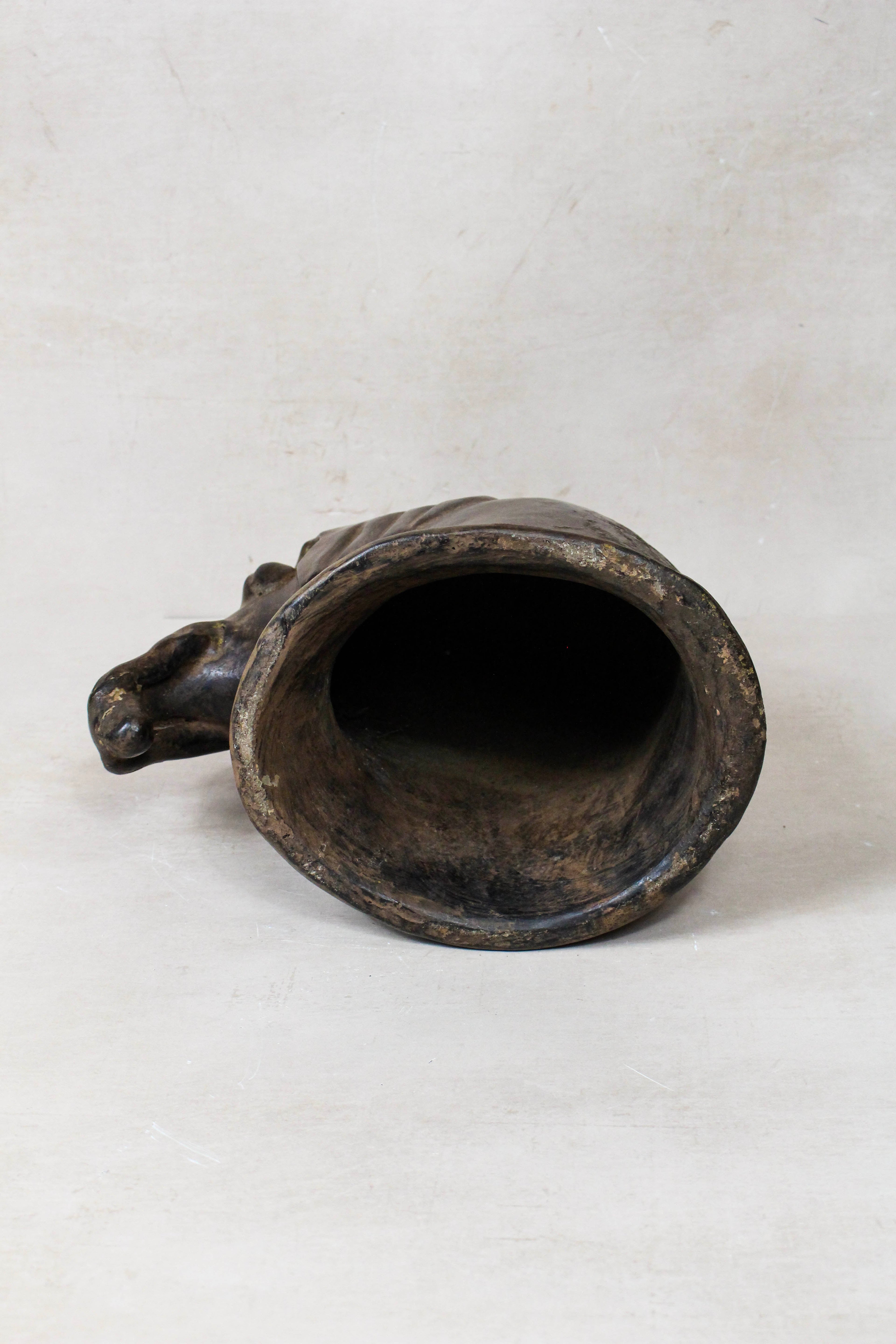 Makonde Mangbetu Elephant Head Sculpture - 234.1