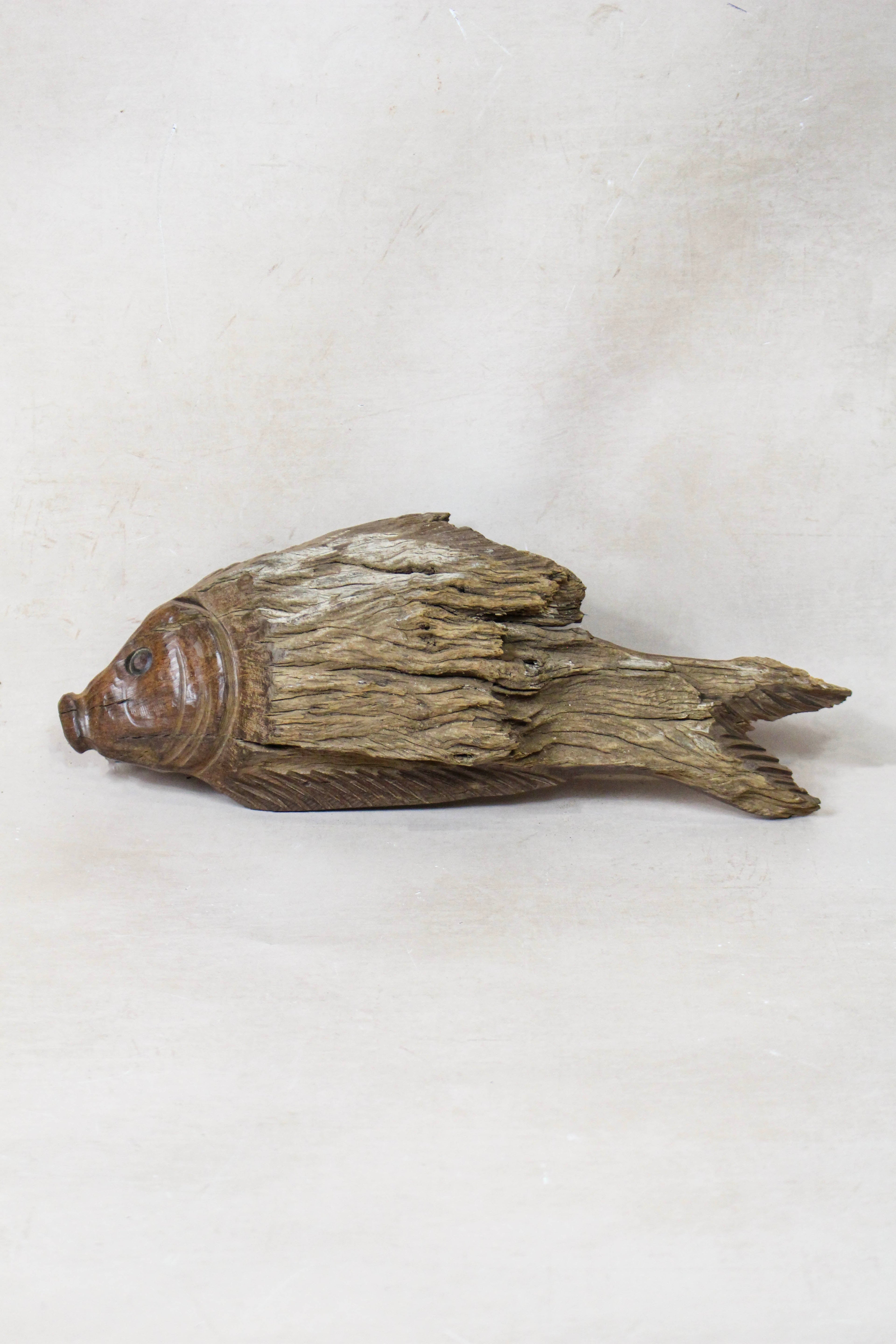 Driftwood Hand Carved Fish - 116.12