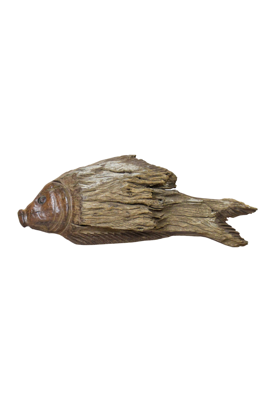 Driftwood Hand Carved Fish - 116.12