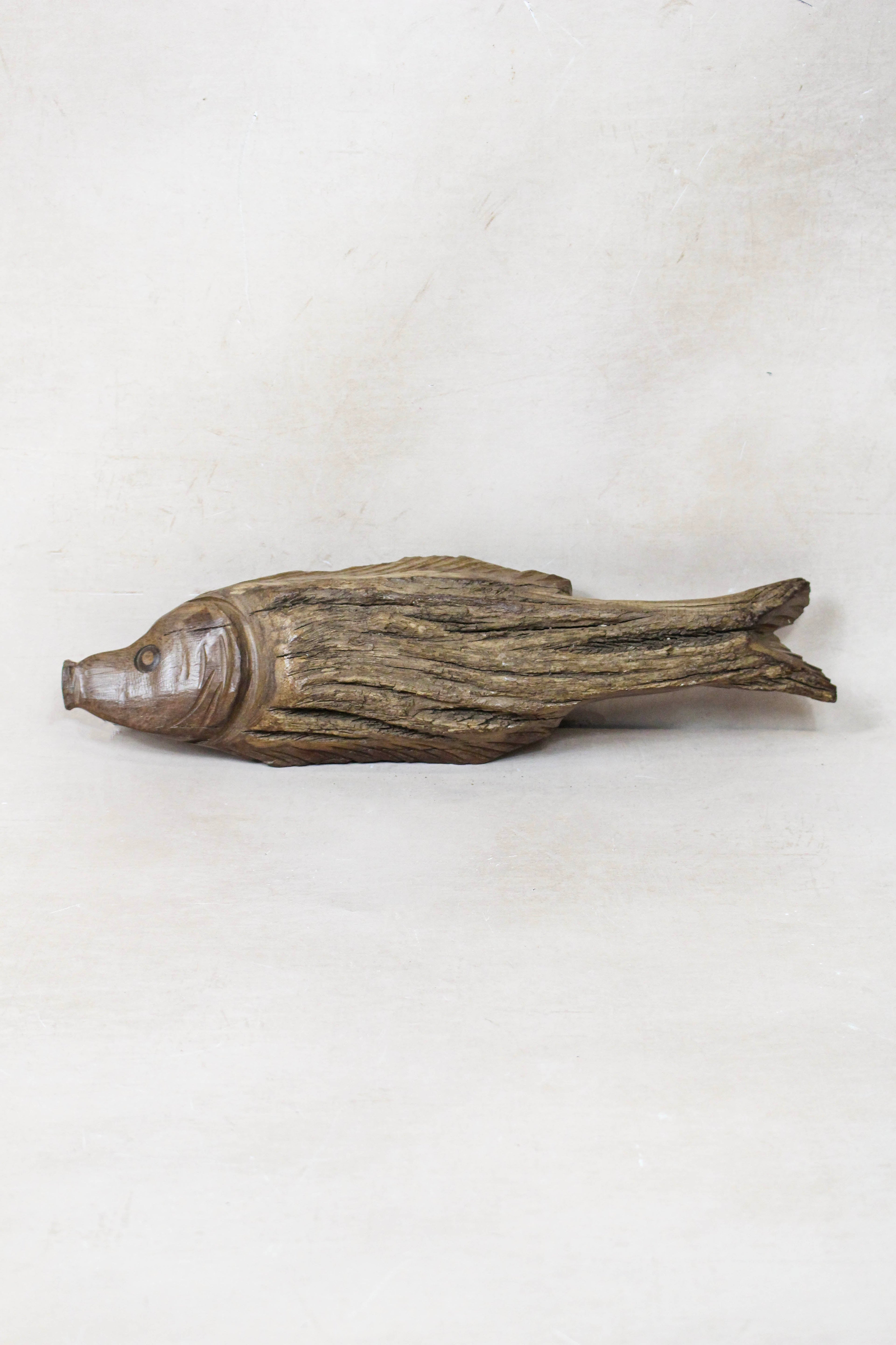 Driftwood Hand Carved Fish - 116.14