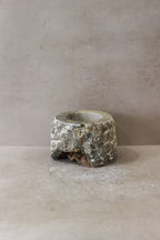 Rough Cut Onyx Candleholder XL 14.2