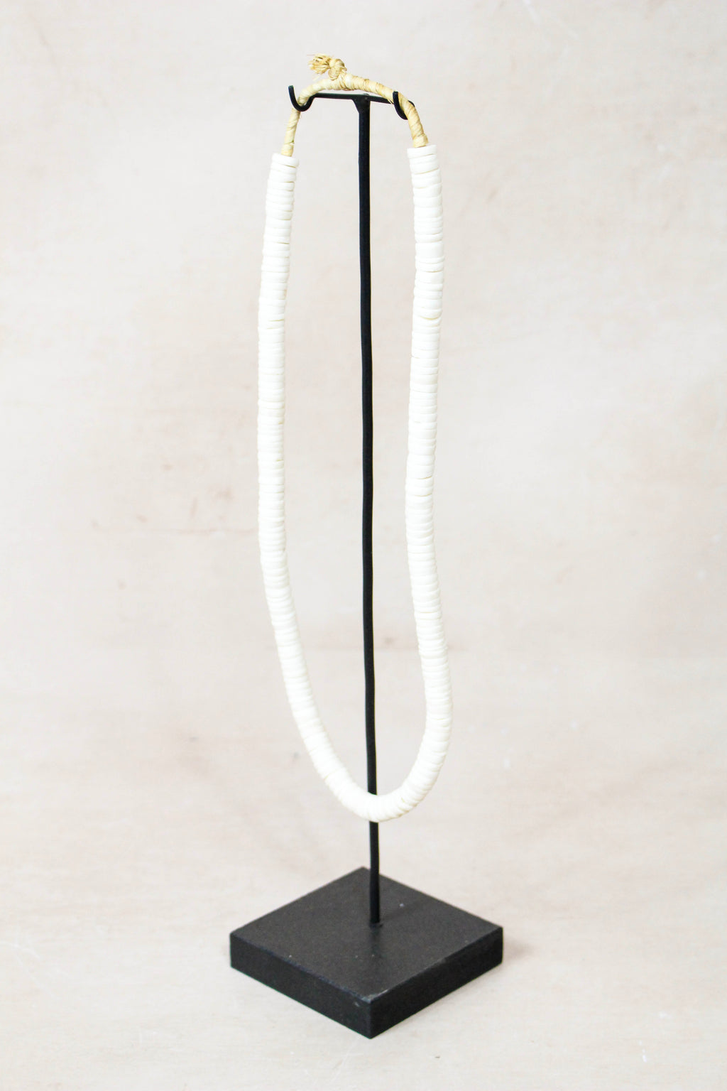 Handcrafted Ostrich Eggshell Heishi Necklace - 217.1