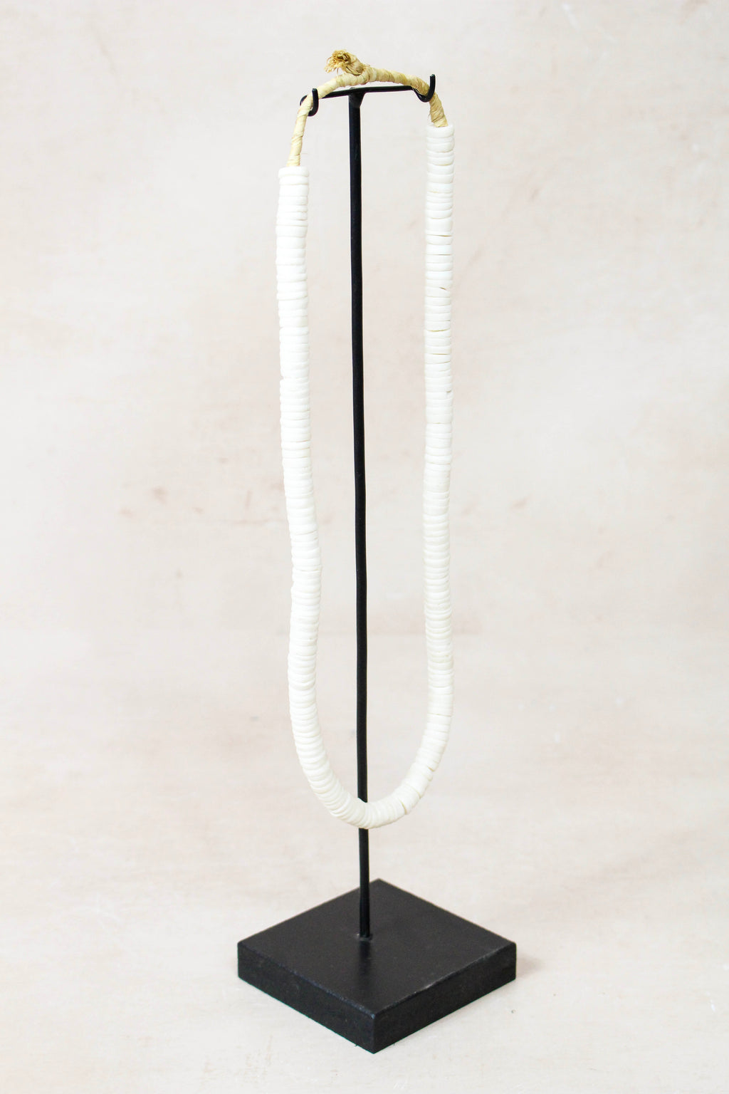 Handcrafted Ostrich Eggshell Heishi Necklace - 217.1