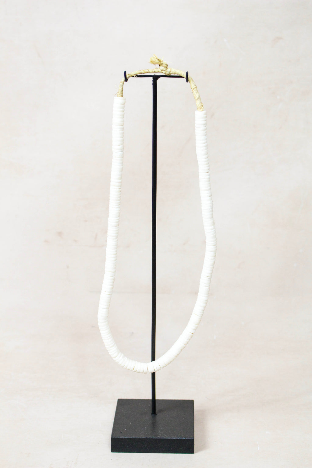 Handcrafted Ostrich Eggshell Heishi Necklace - 217.2