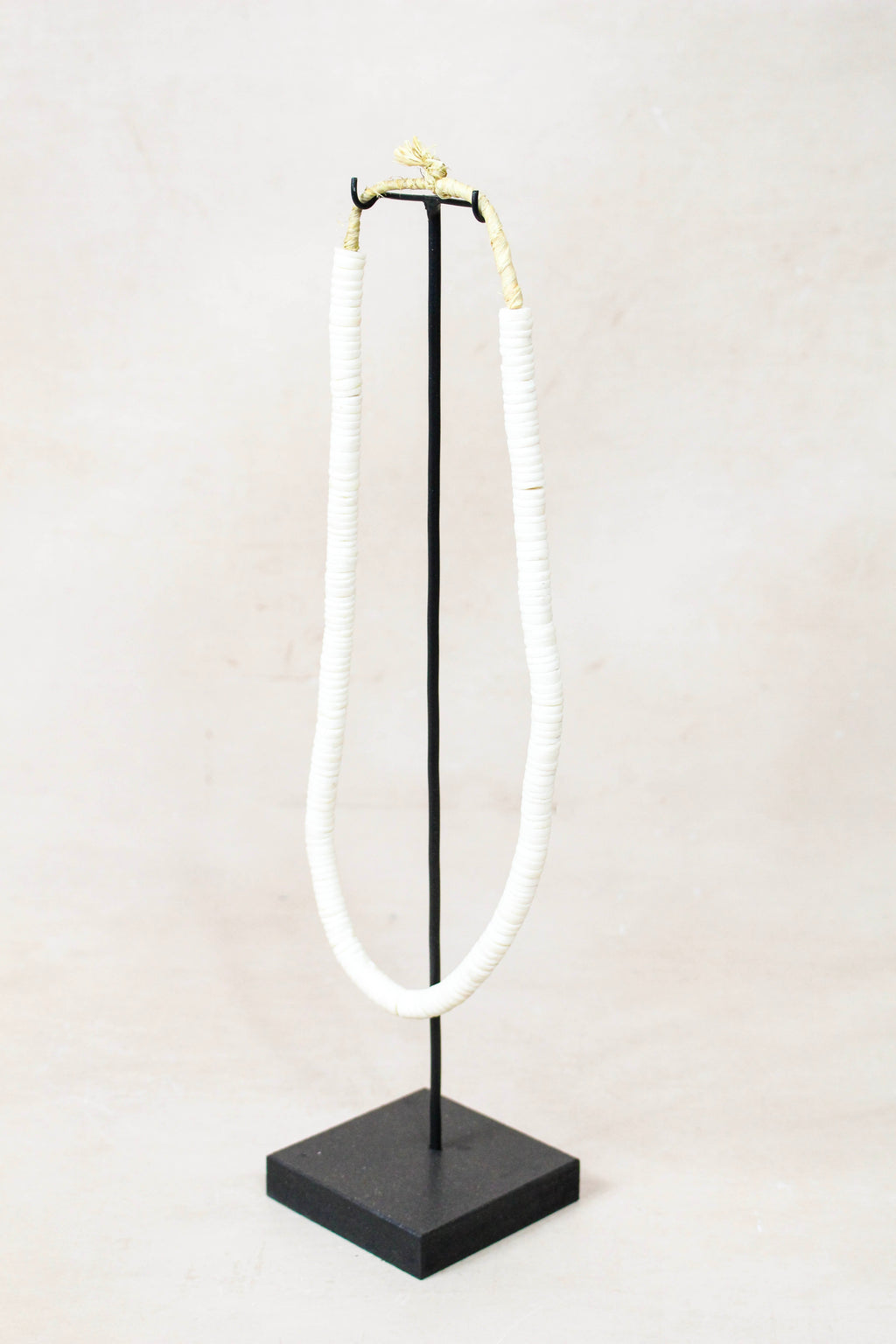 Handcrafted Ostrich Eggshell Heishi Necklace - 217.2