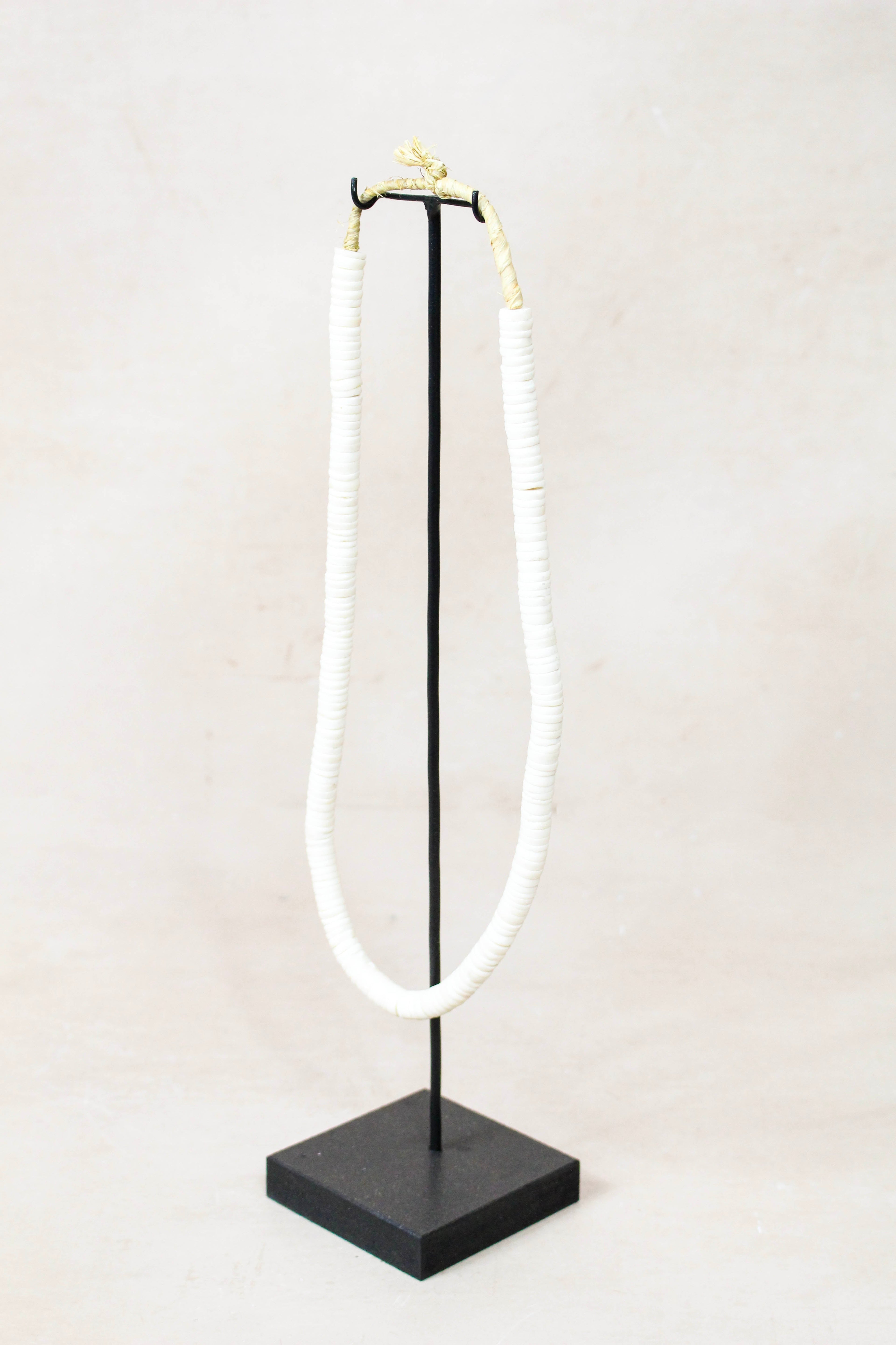 Handcrafted Ostrich Eggshell Heishi Necklace - 217.2