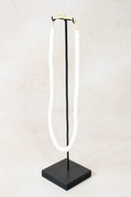 Handcrafted Ostrich Eggshell Heishi Necklace - 217.3