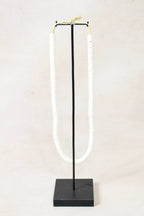 Handcrafted Ostrich Eggshell Heishi Necklace - 217.3