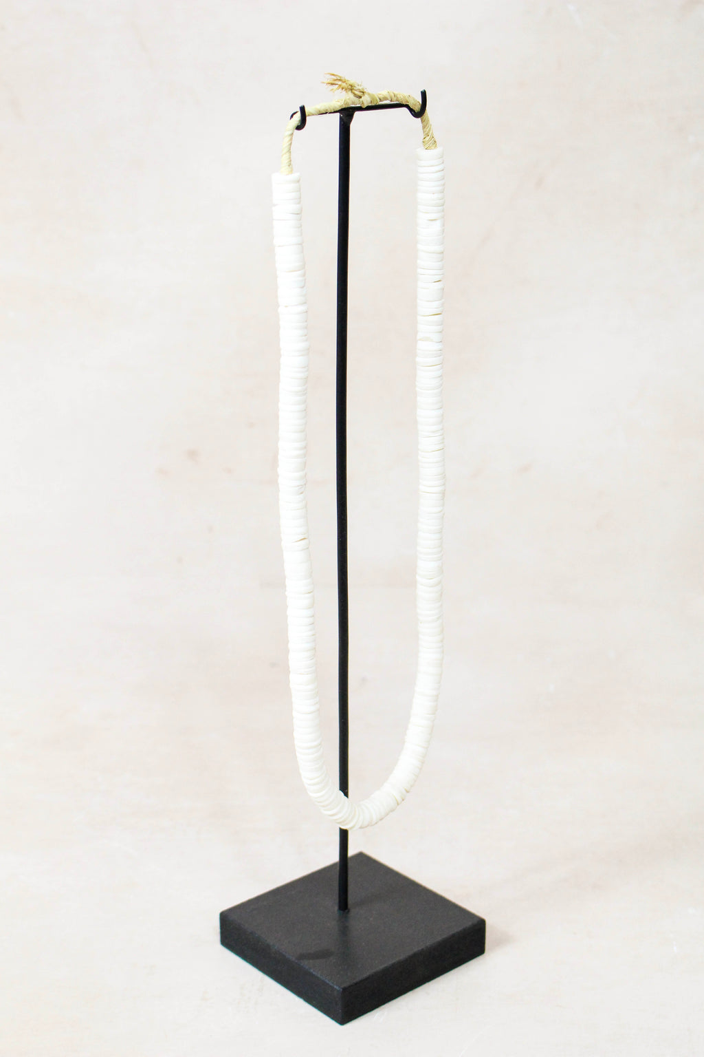 Handcrafted Ostrich Eggshell Heishi Necklace - 217.3