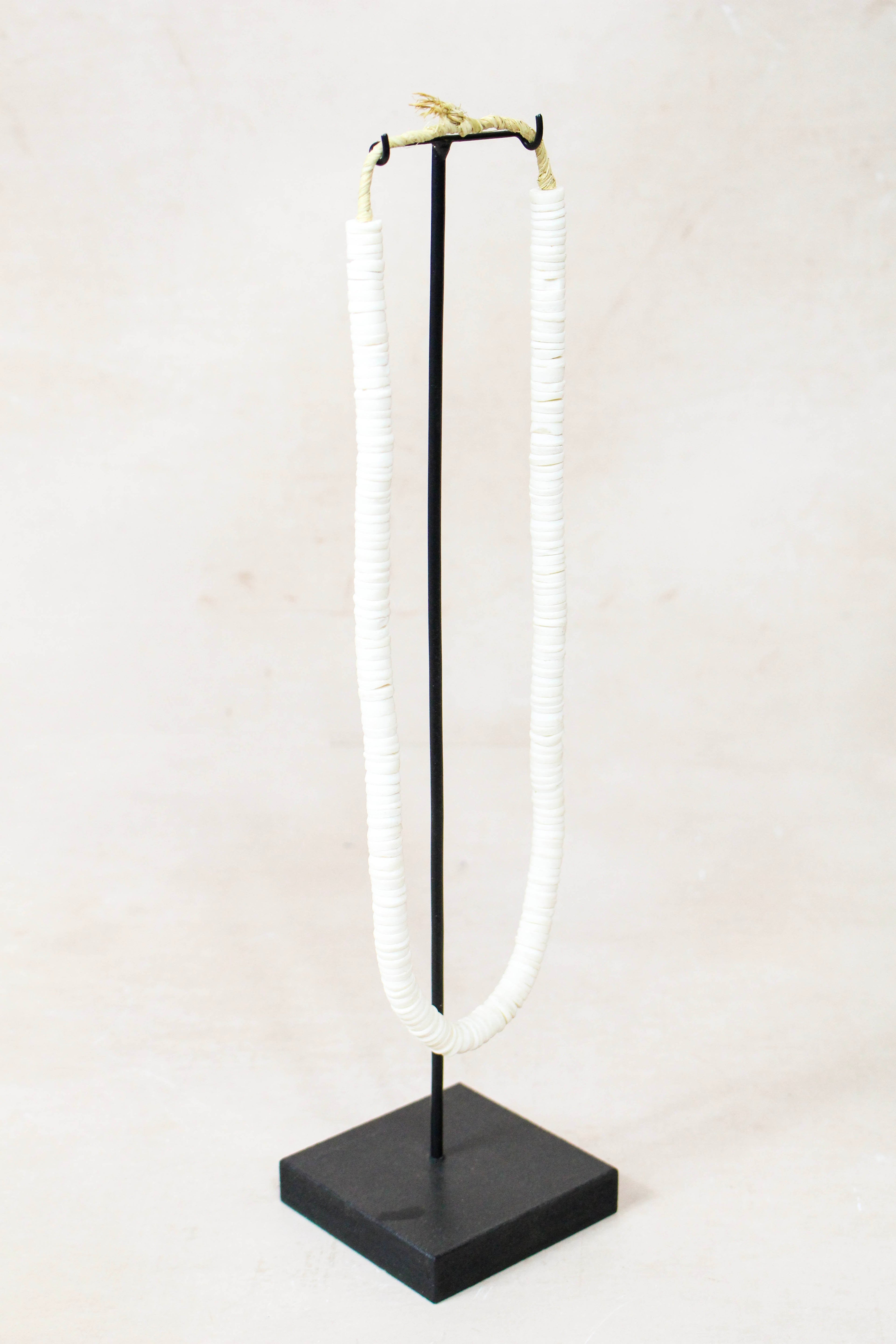 Handcrafted Ostrich Eggshell Heishi Necklace - 217.3