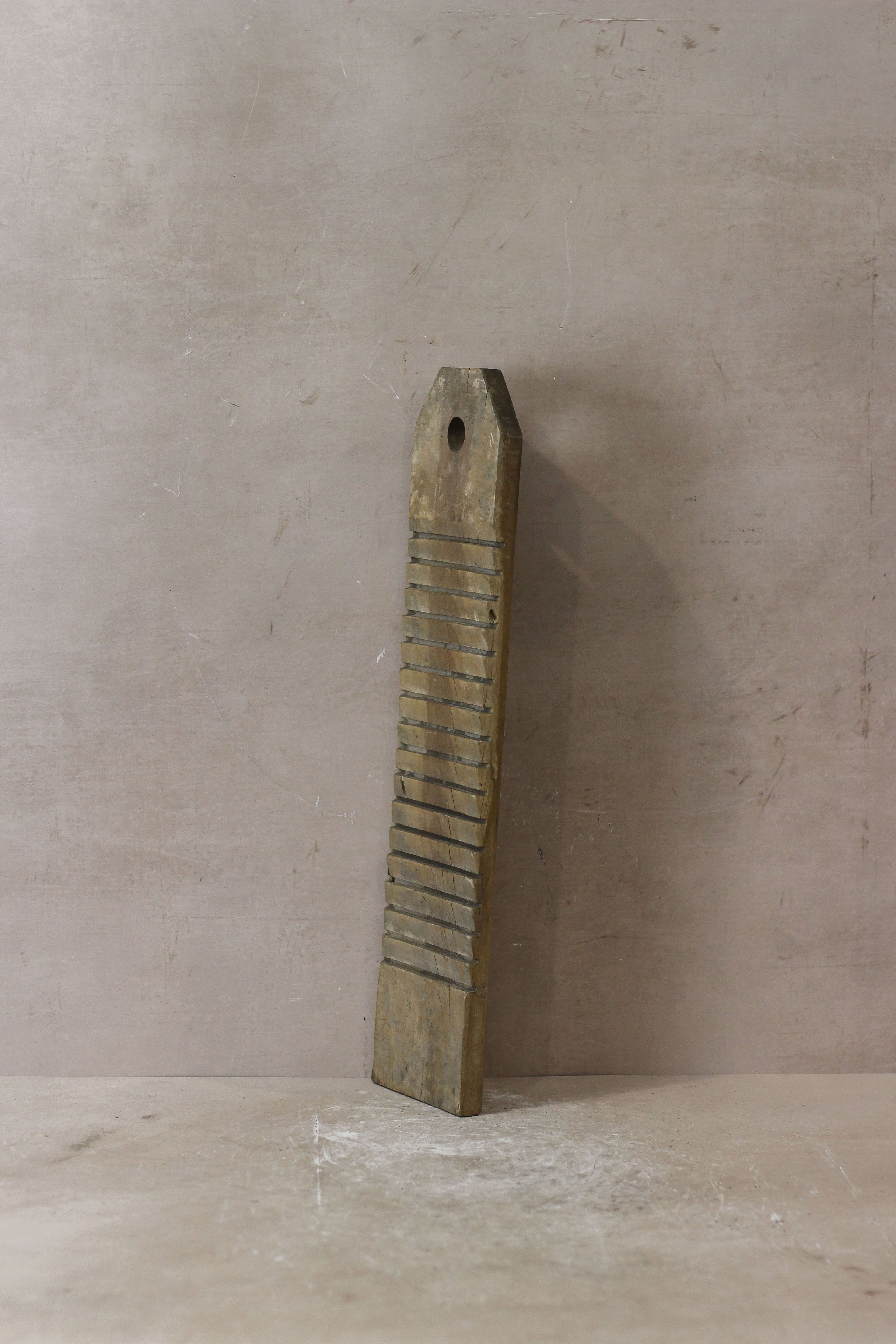 Vintage Elm Wooden Washboard - no 6