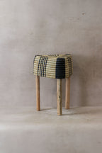 Woven Stool Black (73B)