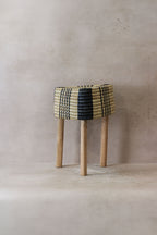 Woven Stool Black (73B)