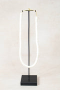 Handcrafted Ostrich Eggshell Heishi Necklace - 217.5