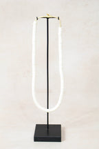 Handcrafted Ostrich Eggshell Heishi Necklace - 217.5