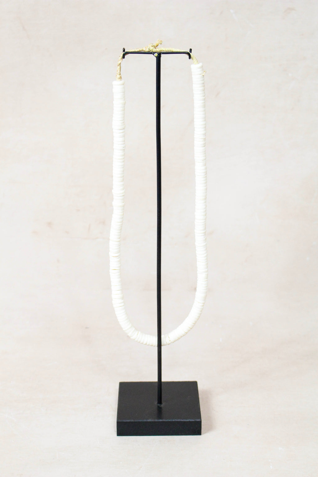 Handcrafted Ostrich Eggshell Heishi Necklace - 217.5