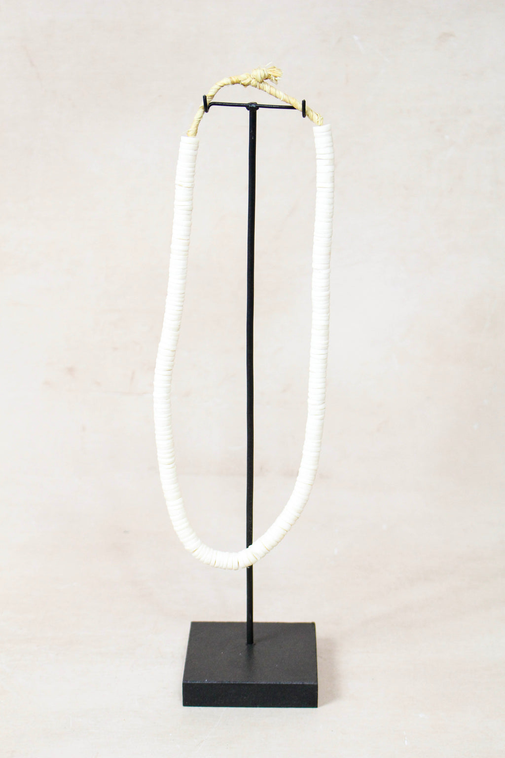 Handcrafted Ostrich Eggshell Heishi Necklace - 217.6