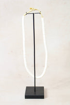 Handcrafted Ostrich Eggshell Heishi Necklace - 217.6