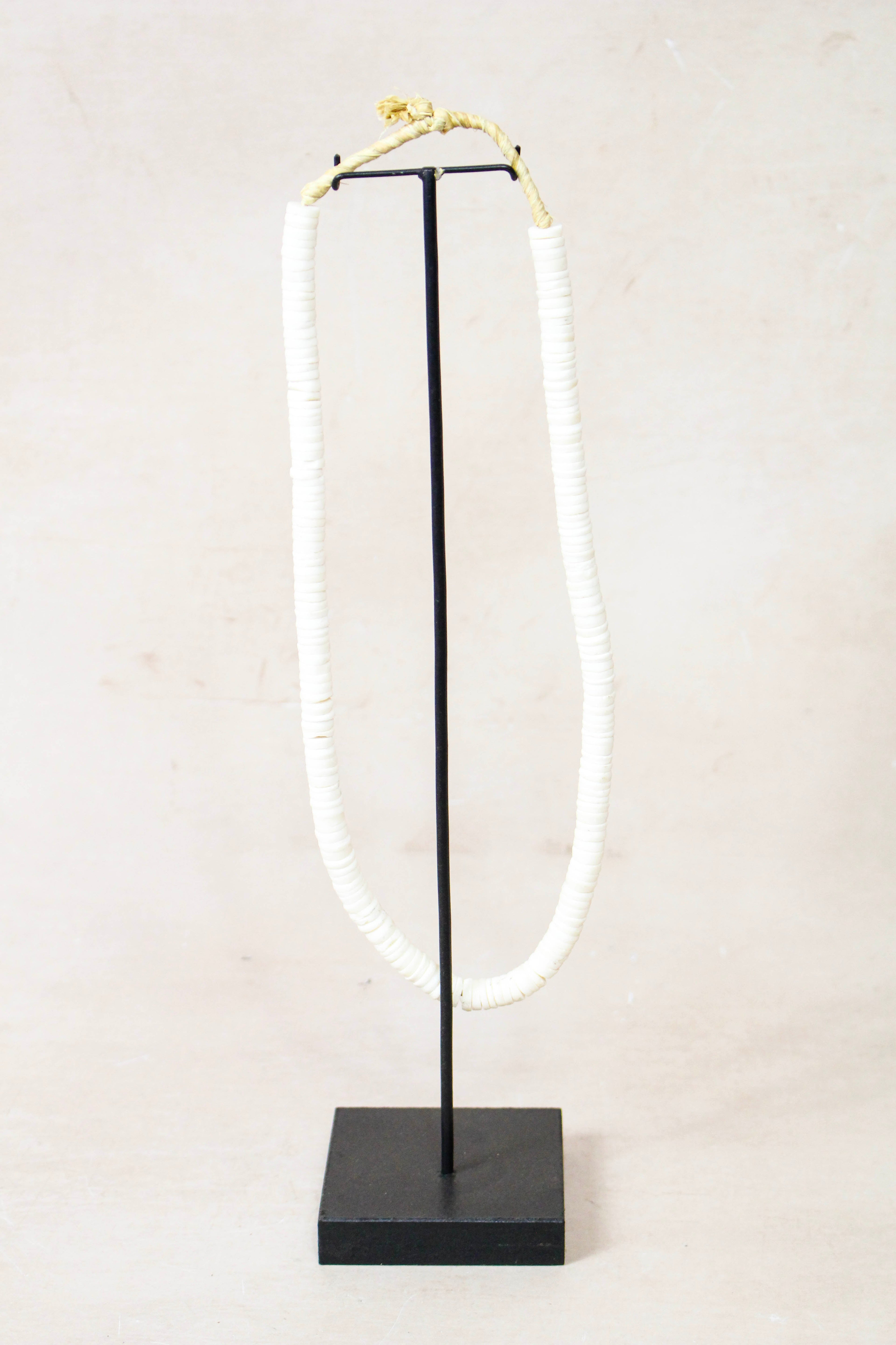 Handcrafted Ostrich Eggshell Heishi Necklace - 217.6