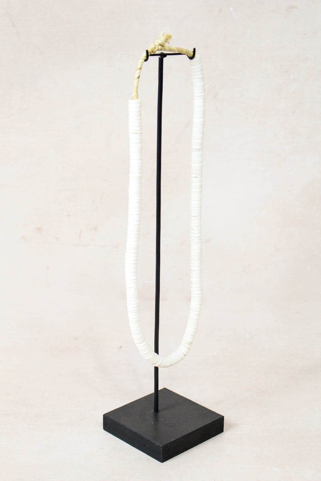 Handcrafted Ostrich Eggshell Heishi Necklace - 217.6