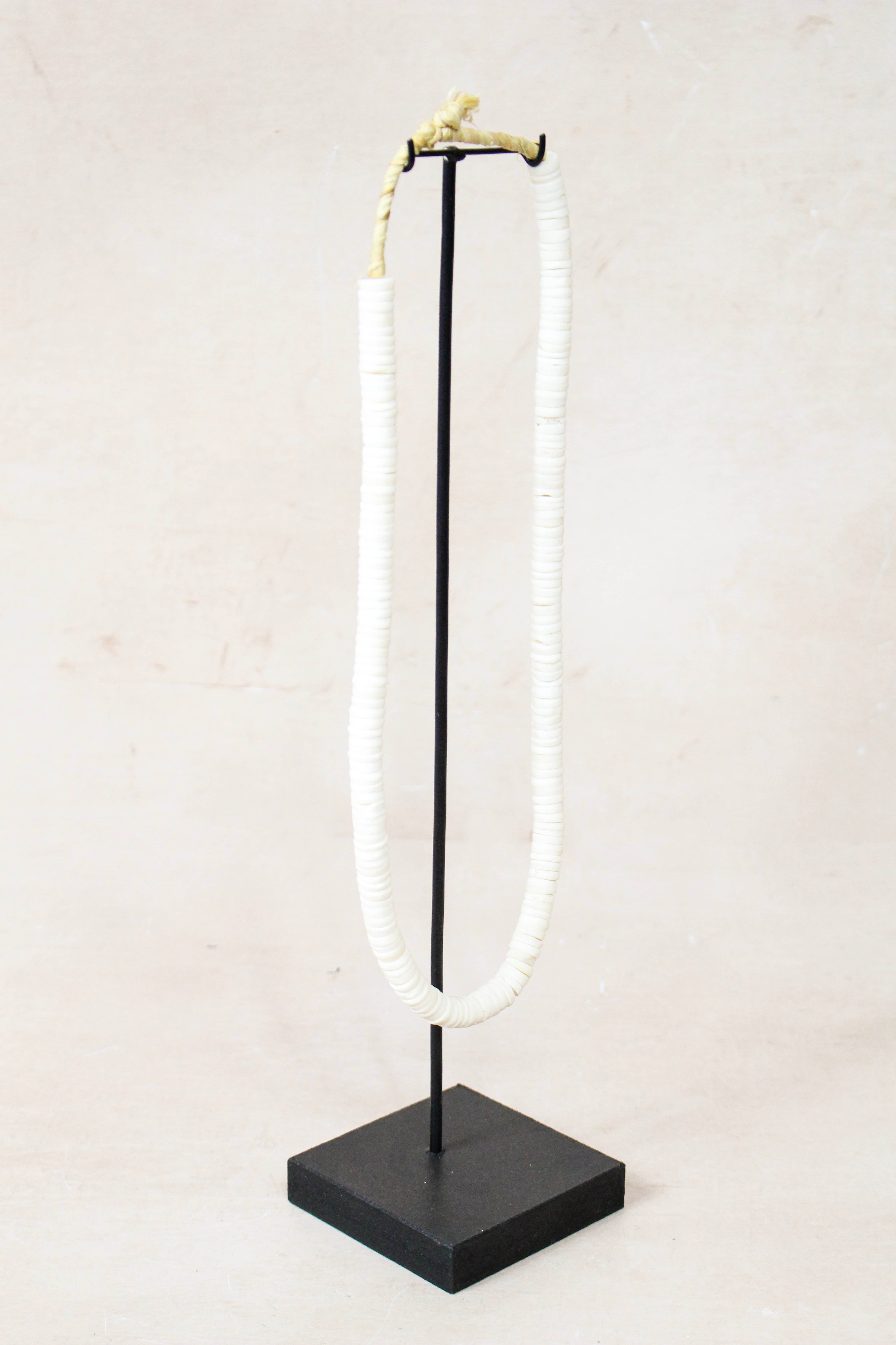 Handcrafted Ostrich Eggshell Heishi Necklace - 217.6