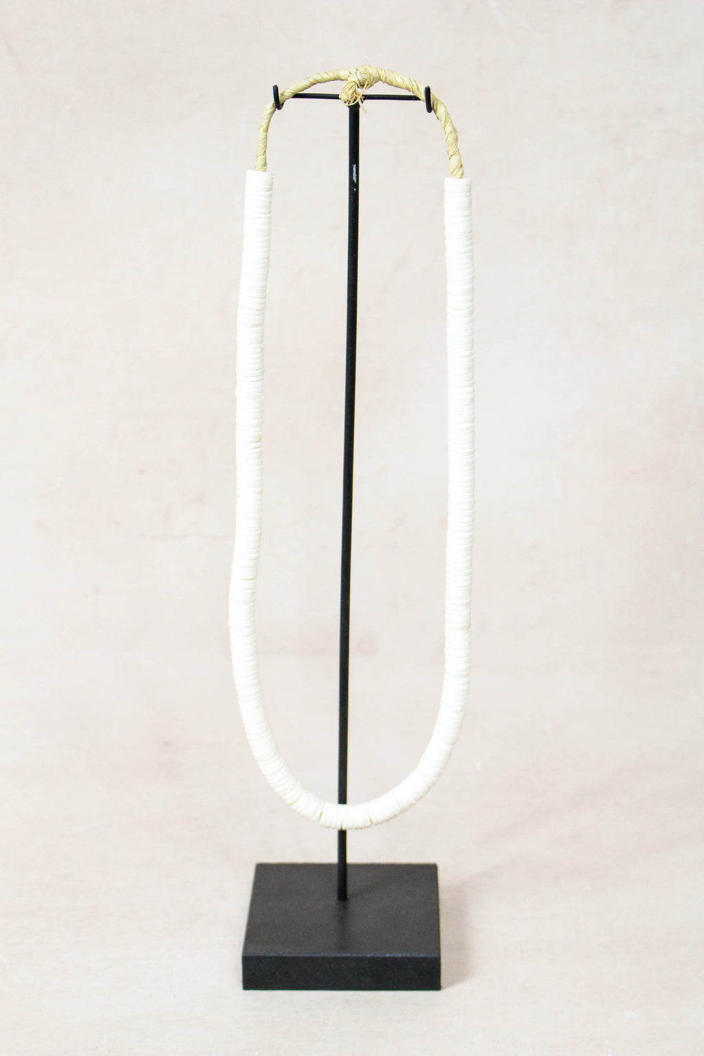 Handcrafted Ostrich Eggshell Heishi Necklace - 217.7