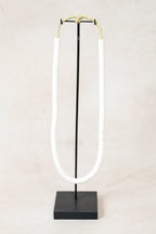 Handcrafted Ostrich Eggshell Heishi Necklace - 217.7