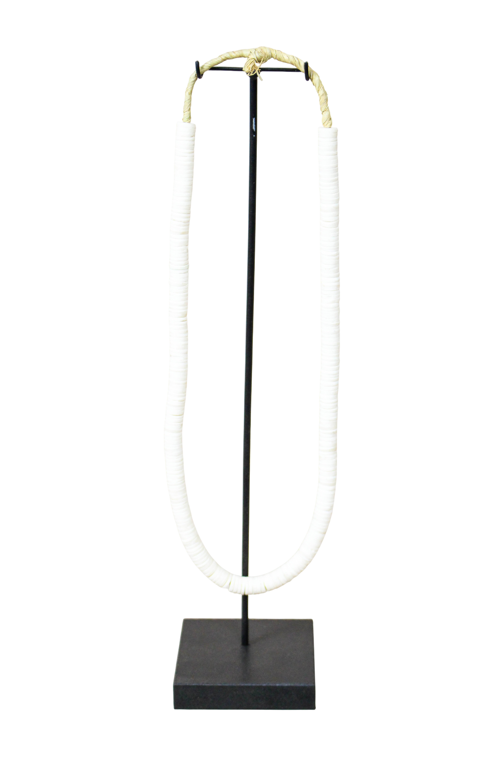 Handcrafted Ostrich Eggshell Heishi Necklace - 217.7