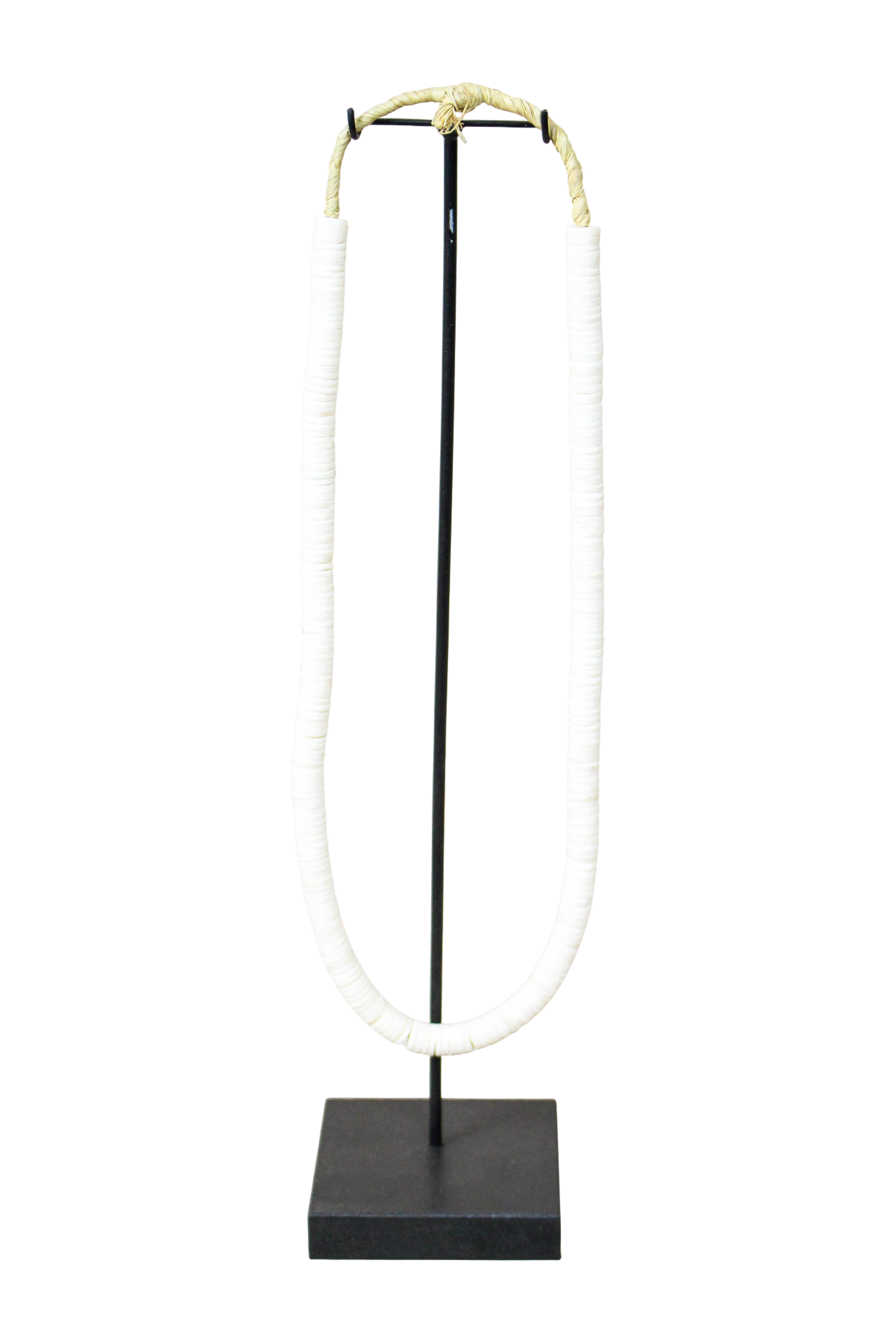 Handcrafted Ostrich Eggshell Heishi Necklace - 217.7