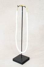 Handcrafted Ostrich Eggshell Heishi Necklace - 217.7