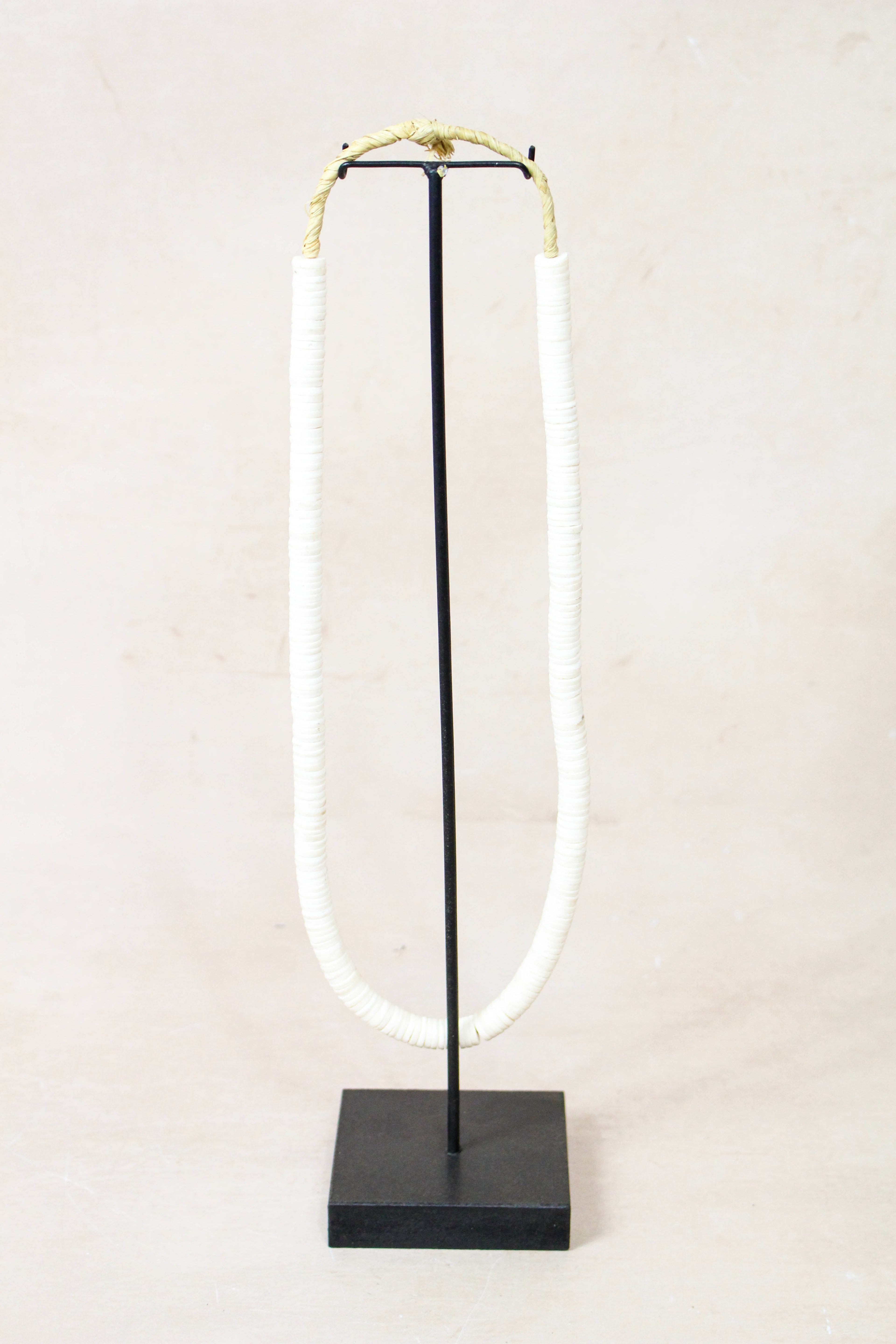 Handcrafted Ostrich Eggshell Heishi Necklace - 217.7
