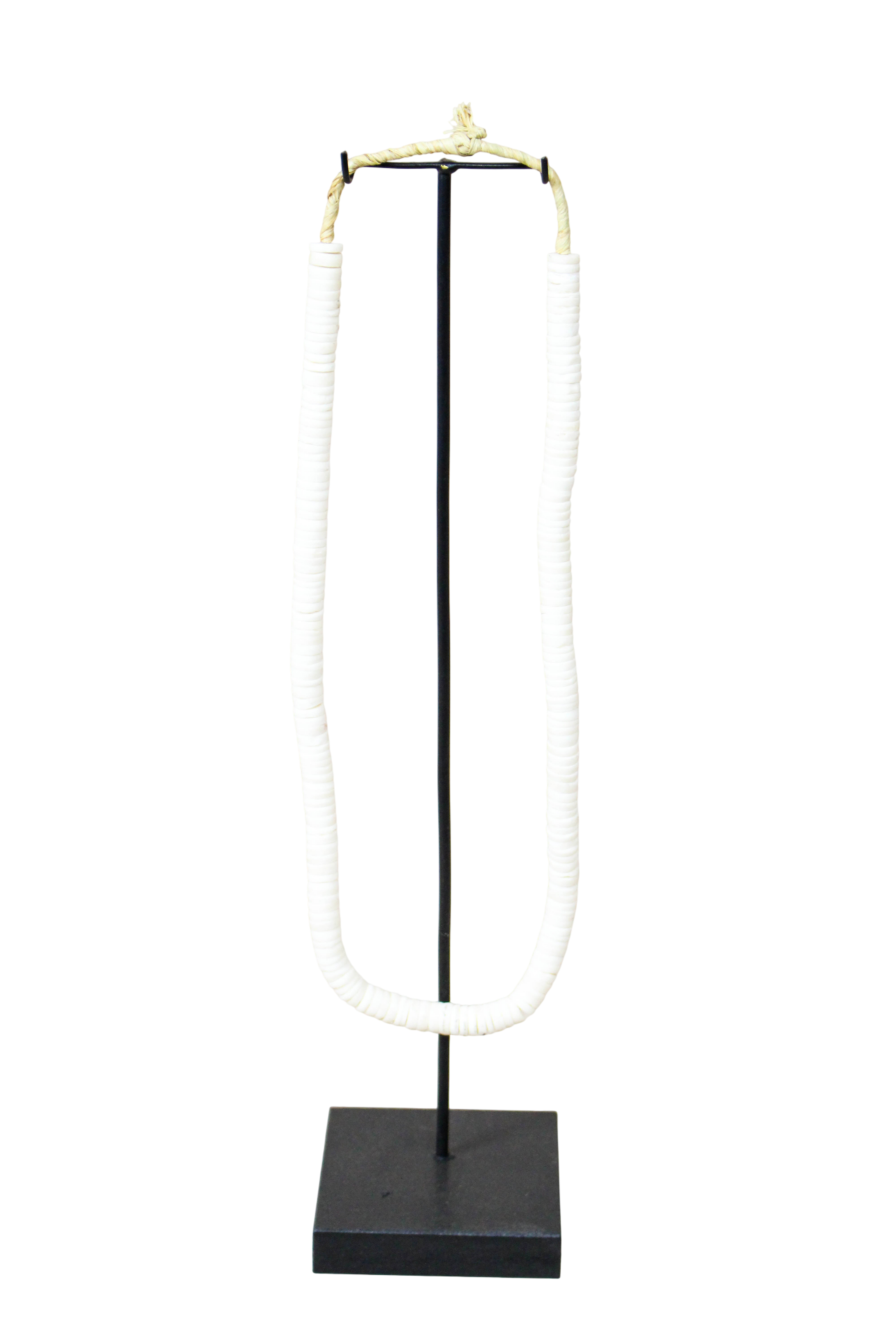 Handcrafted Ostrich Eggshell Heishi Necklace - 217.8