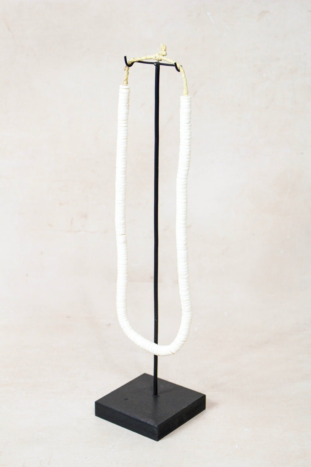 Handcrafted Ostrich Eggshell Heishi Necklace - 217.8