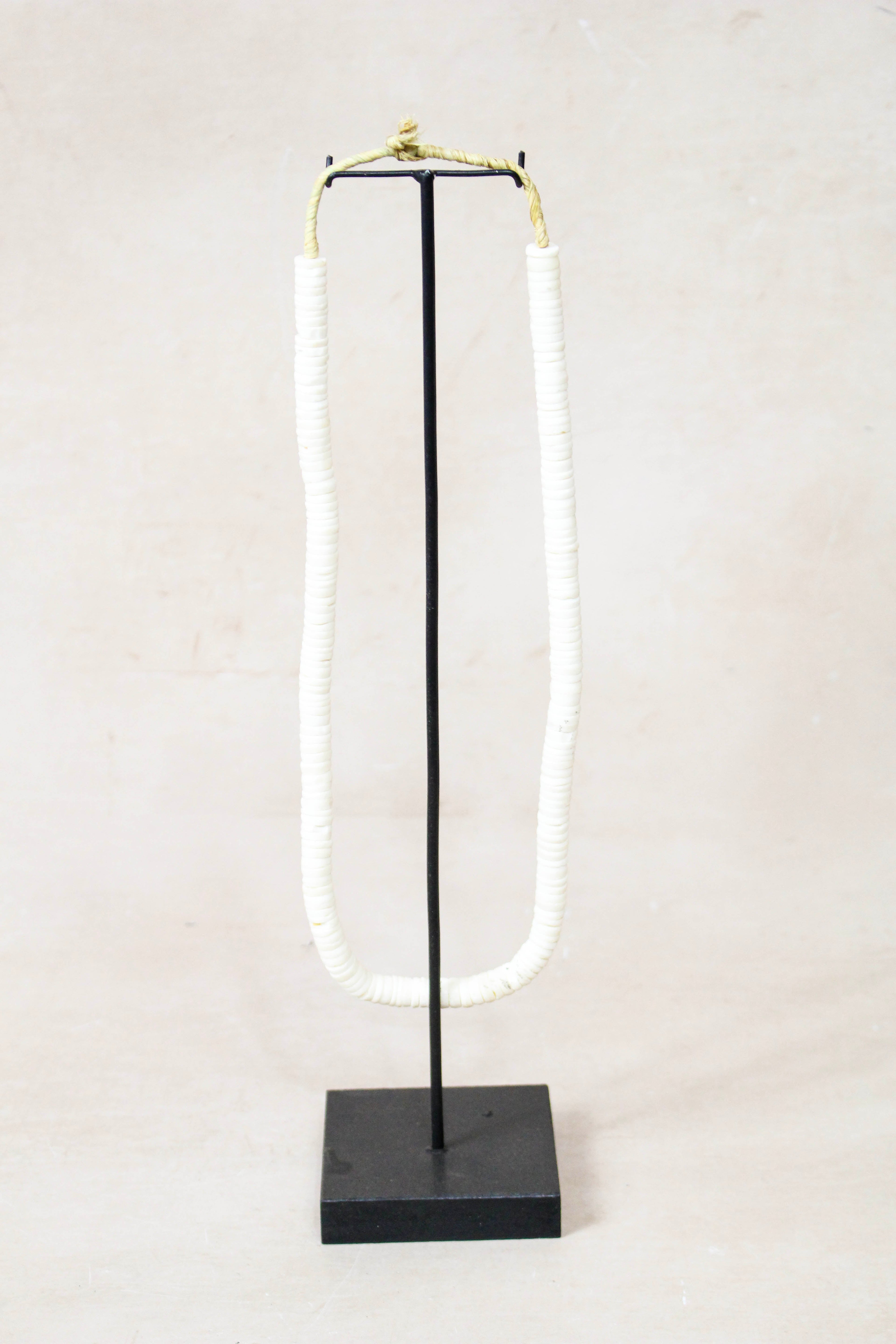 Handcrafted Ostrich Eggshell Heishi Necklace - 217.8