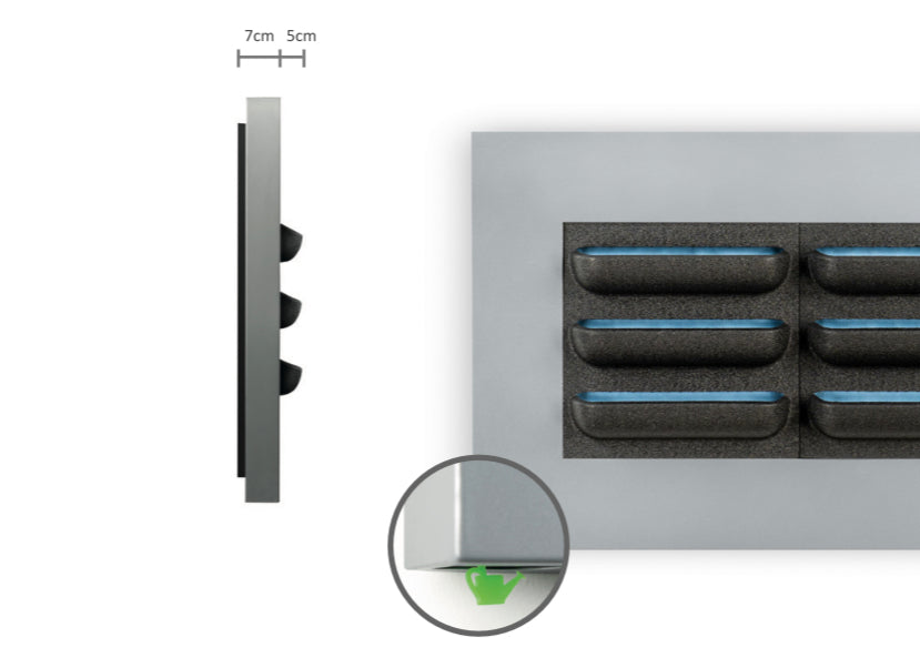 LIVE PICTURE - Living wall frame - 72cm - Black