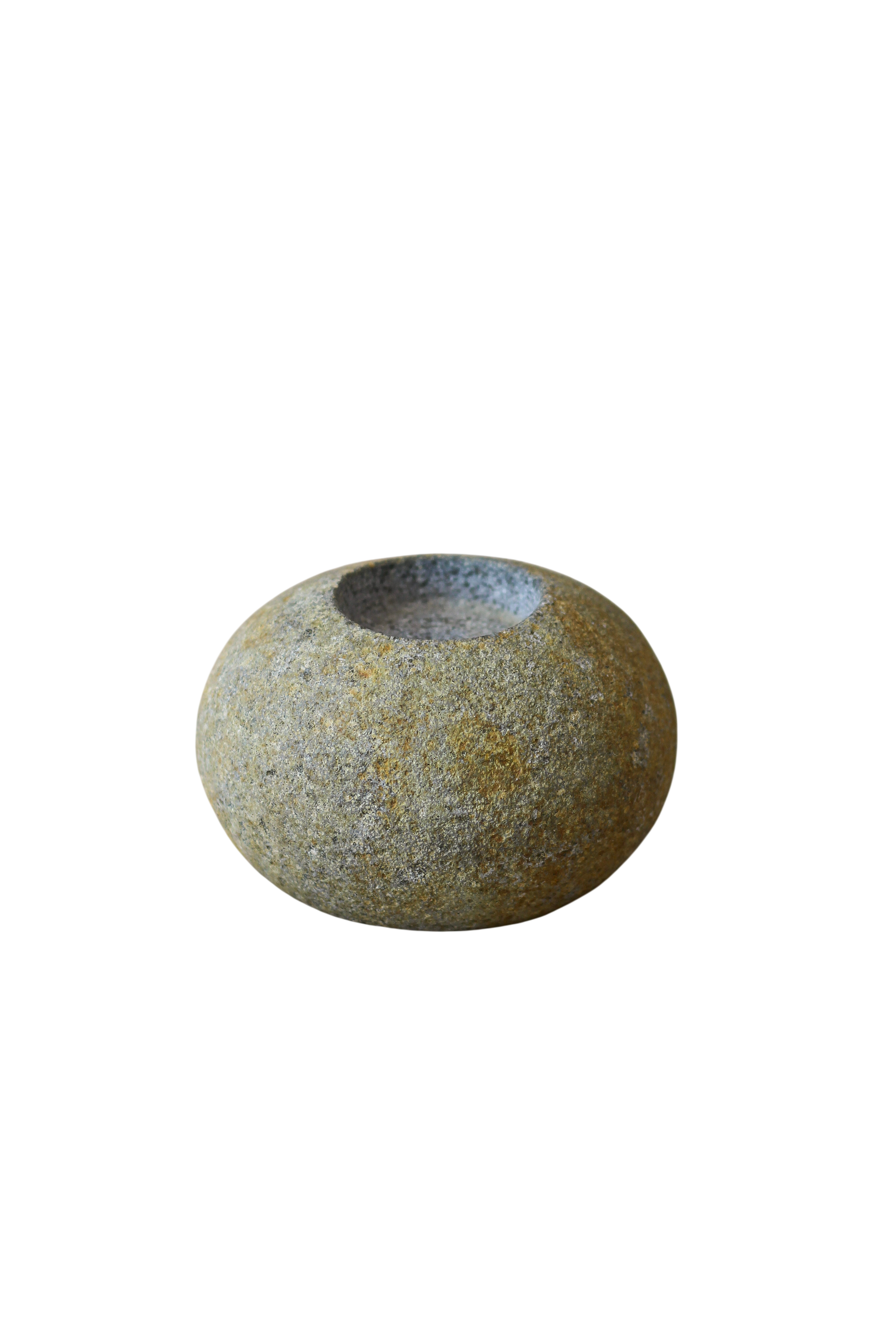 River Stone Candle Holder - 62B.4