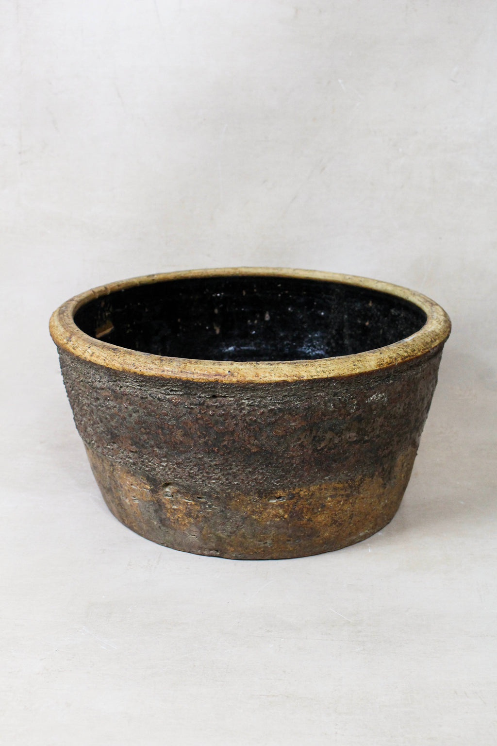 Wabi Sabi Antique Dark Glazed Terracotta Bowl Small- 188.3