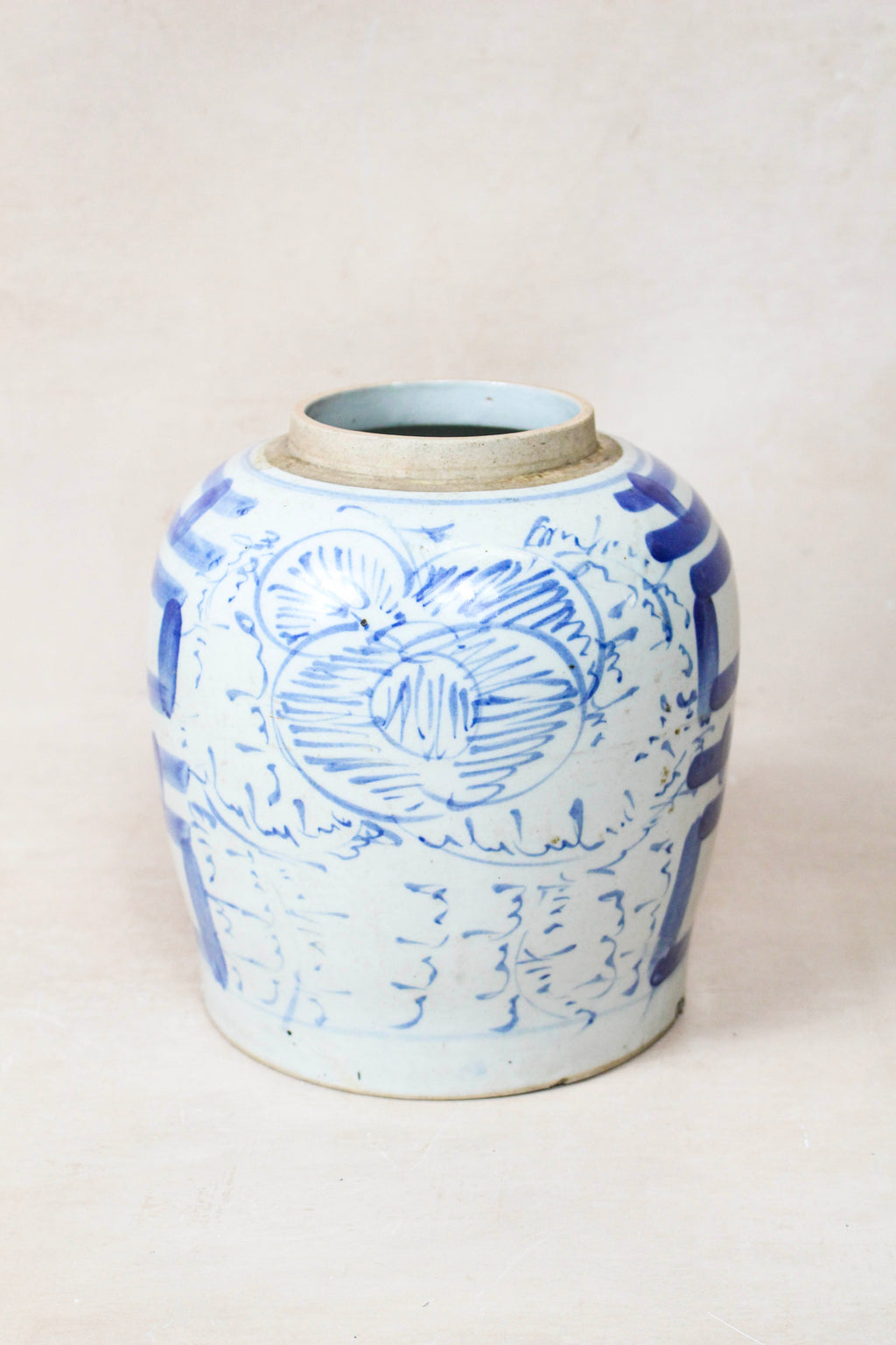 Old Blue & White Porcelain Jar - 162.1