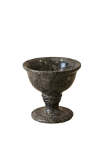 Black Marble Chalice Bowl