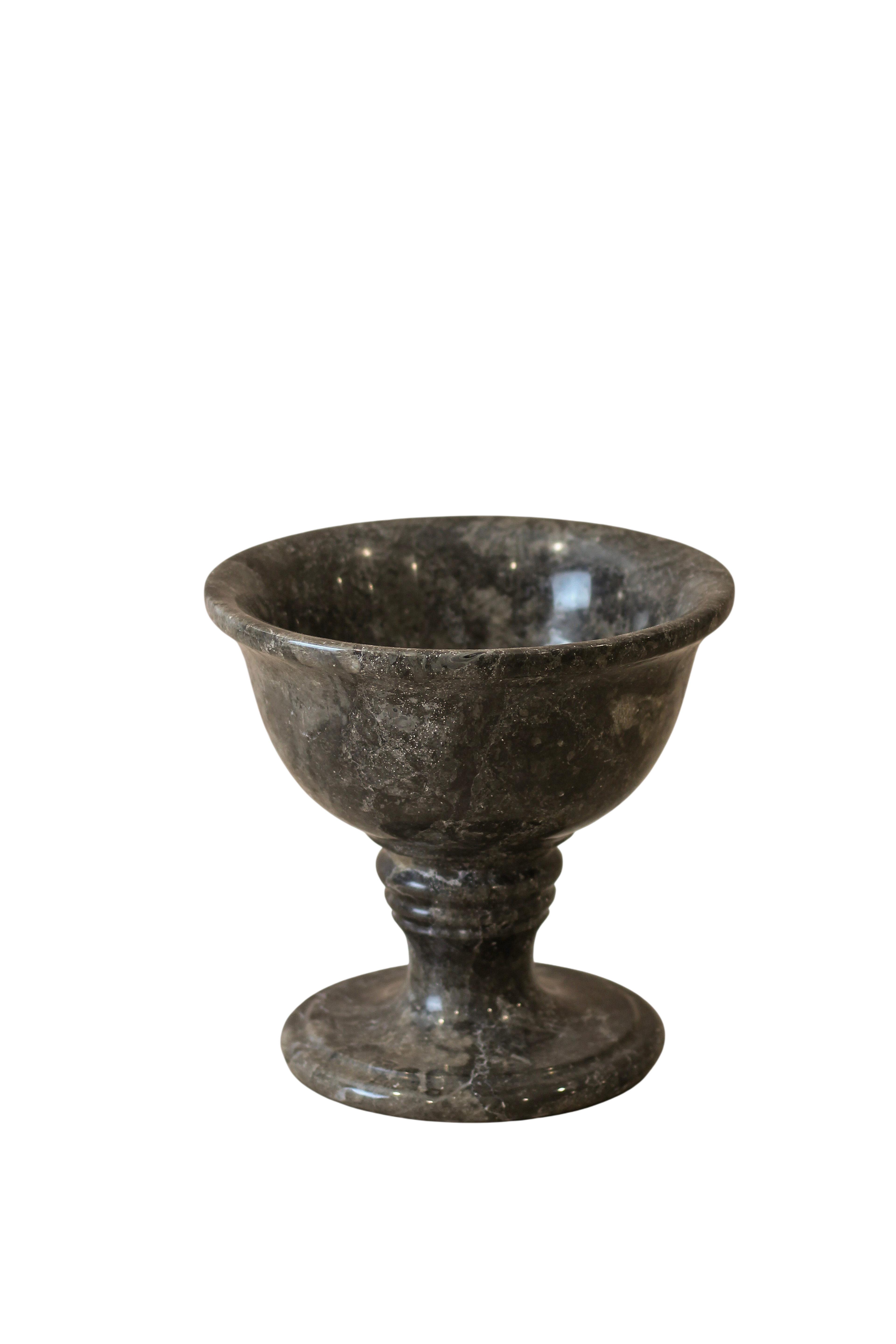 Black Marble Chalice Bowl