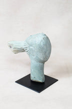 Stone head sculpture by Rizimu Chiwawa Zimbabwe 30.5