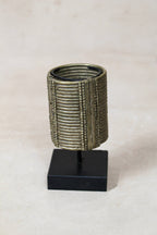 Antique Ethiopian Cast Silver-Toned Bracelet (Dure) - 58.1