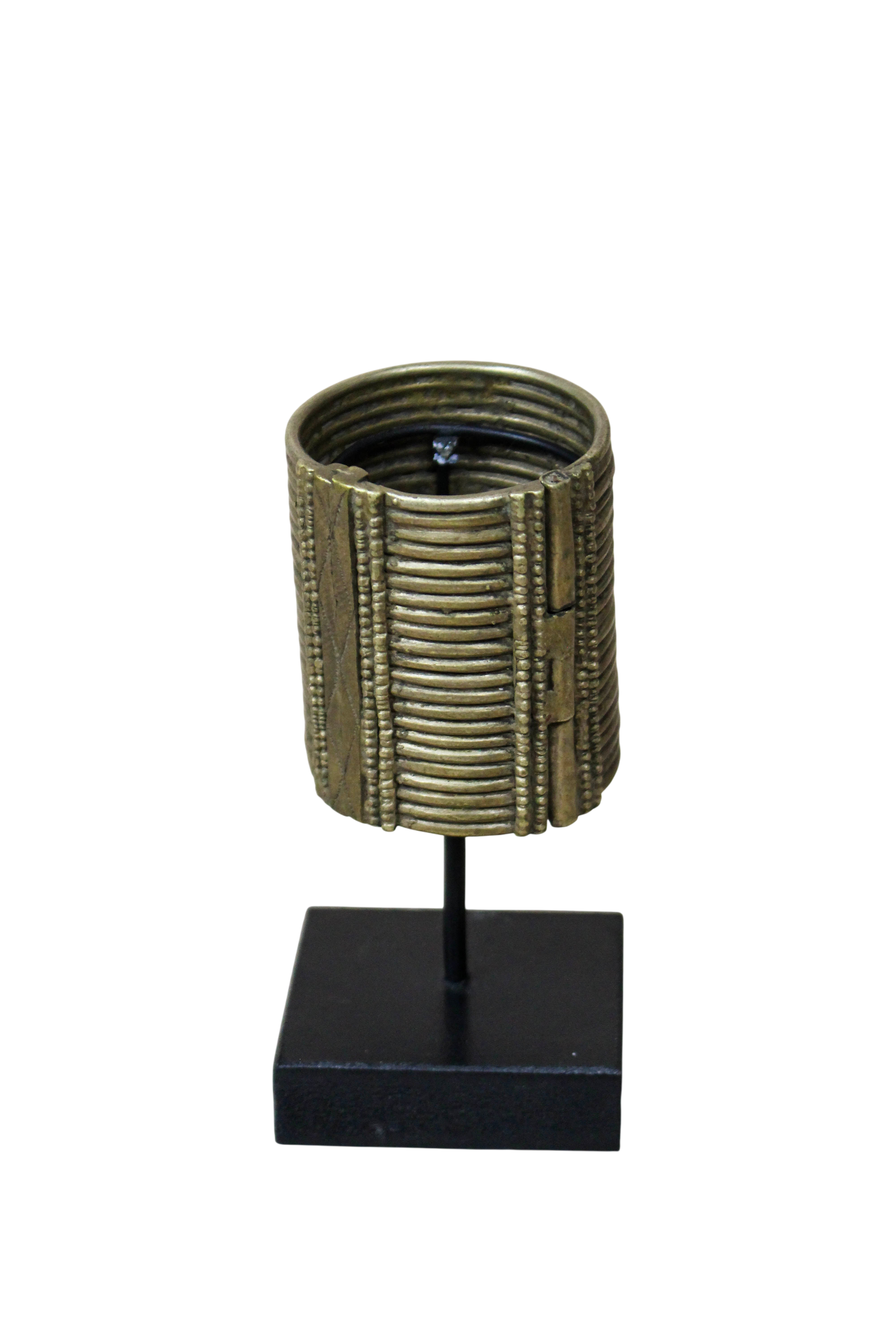 Antique Ethiopian Cast Silver-Toned Bracelet (Dure) - 58.2
