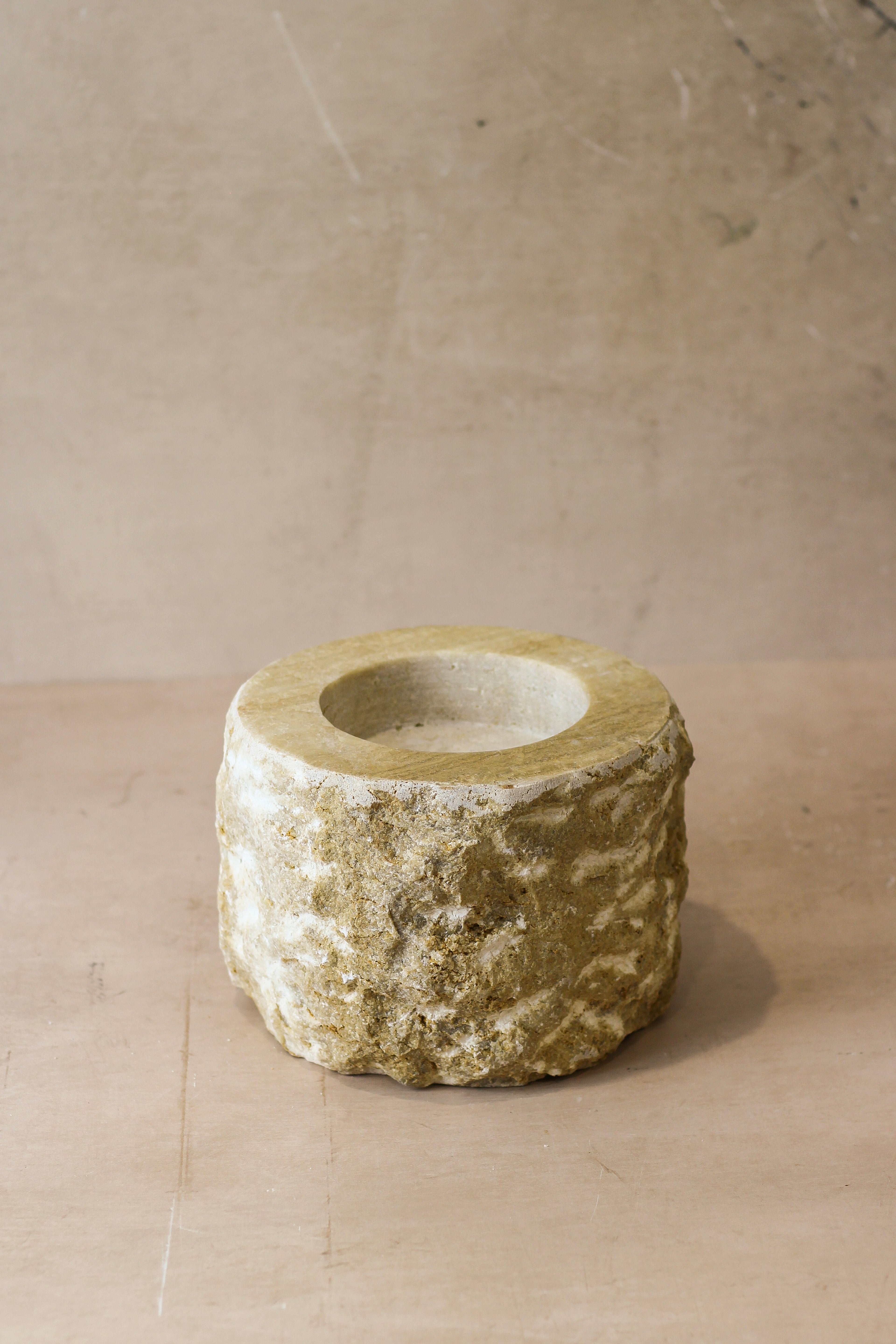 Rough Cut Onyx Candleholder XL 14.6