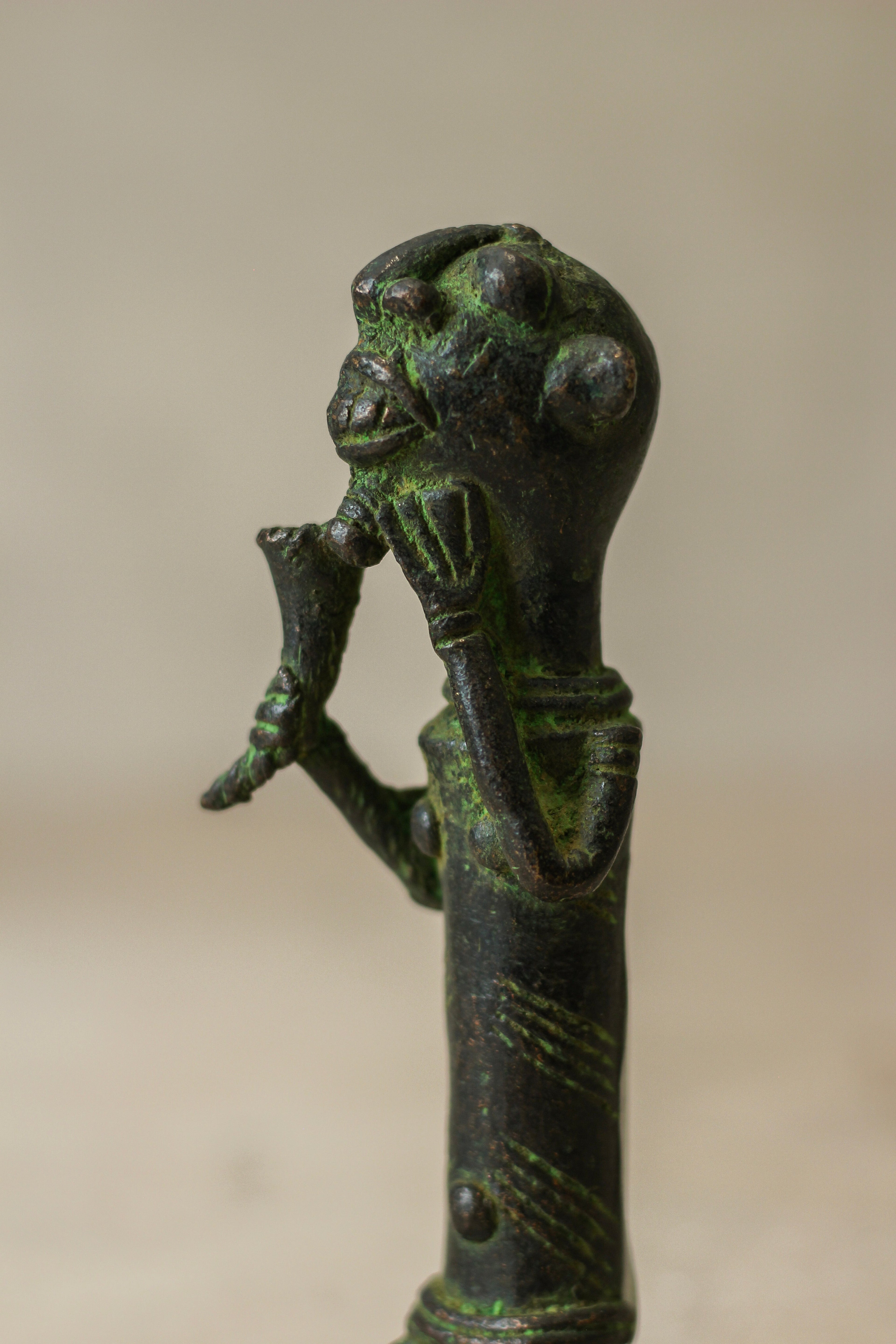 Benin Bronze Statue - 79.6