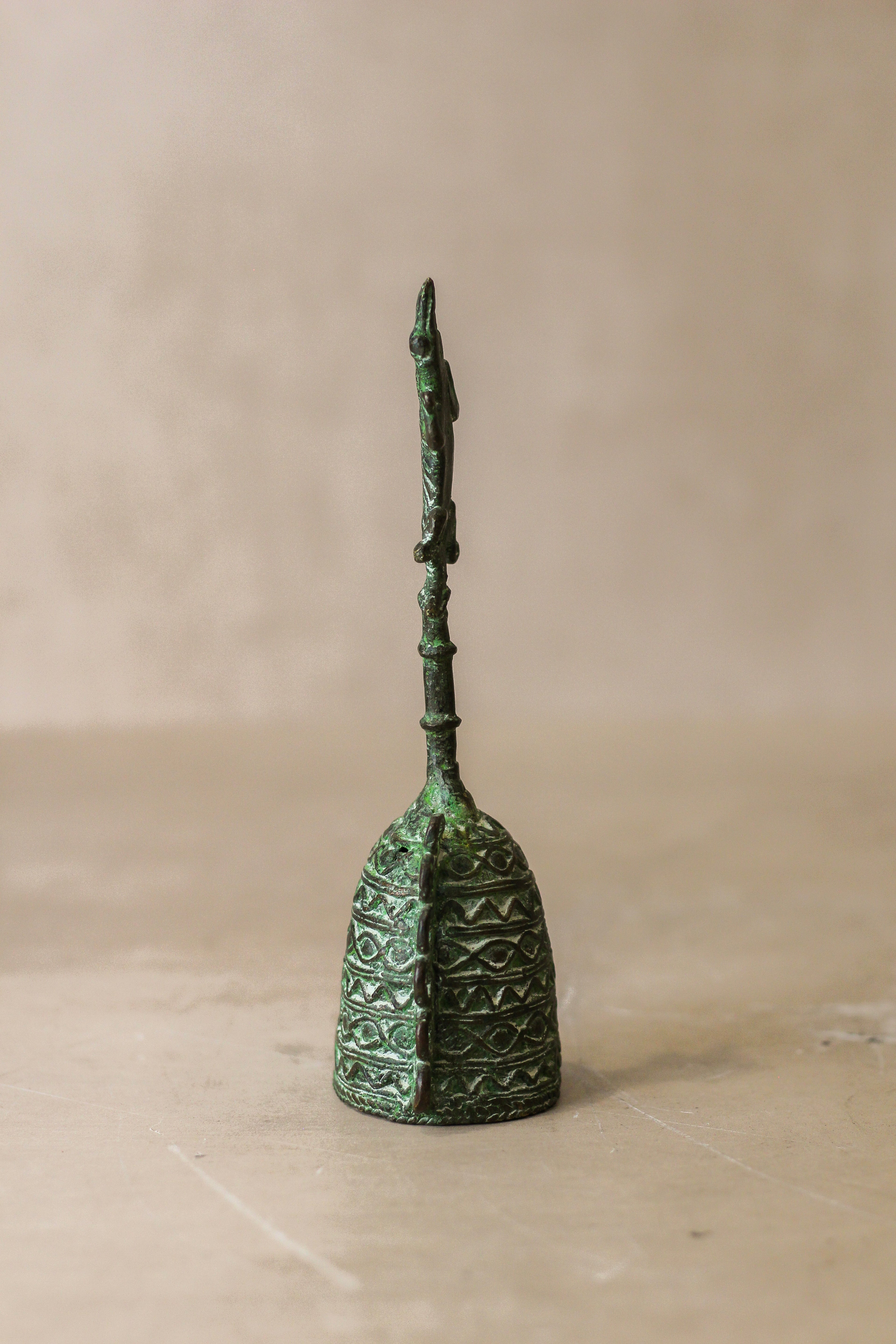 Benin Bronze Bell - 76.1